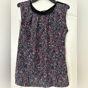 The Limited Black Multicolor Sleeveless Blouse